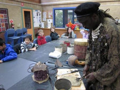 African drum making workshop for school holiday programs