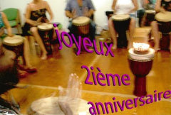 Birthday party with African drumming