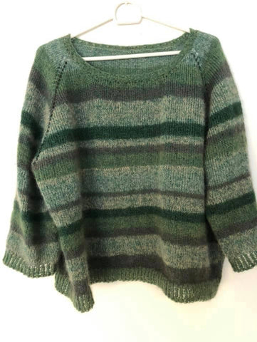 Chloe sweater i grønne striber