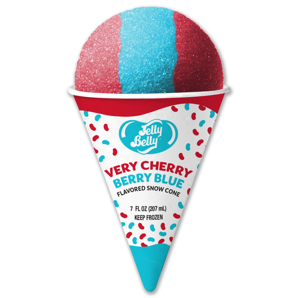 JellyBelly, Very Cherry Berry Blue Snow Cones 7floz (12 Count