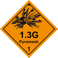 1.3 g pyromesh