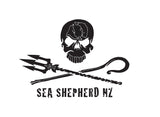 The Logo For Sea Sheperd NZ, A Charity CaliWoods Donates To