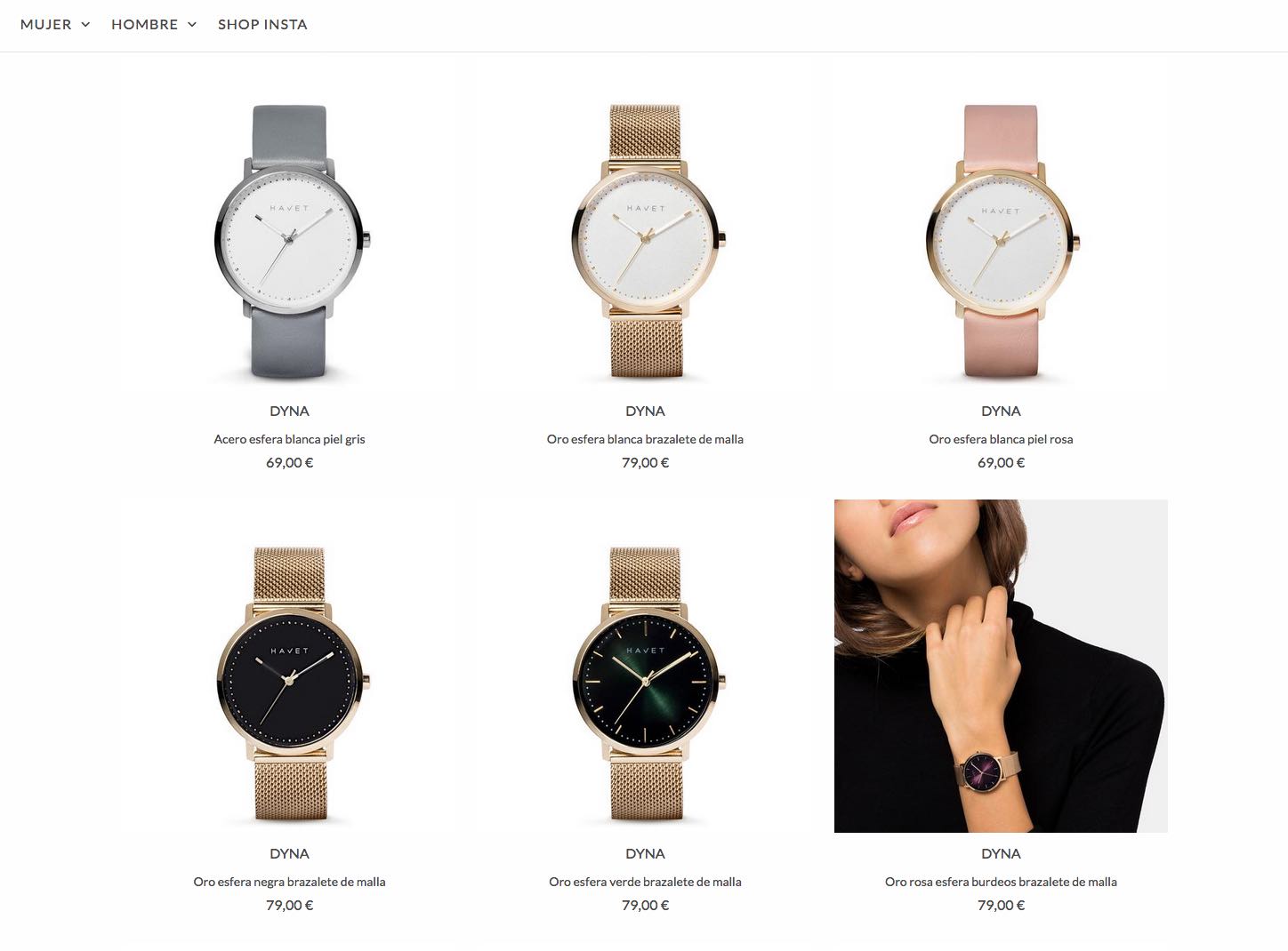 Tienda Online Relojes Havet Shopify en Español