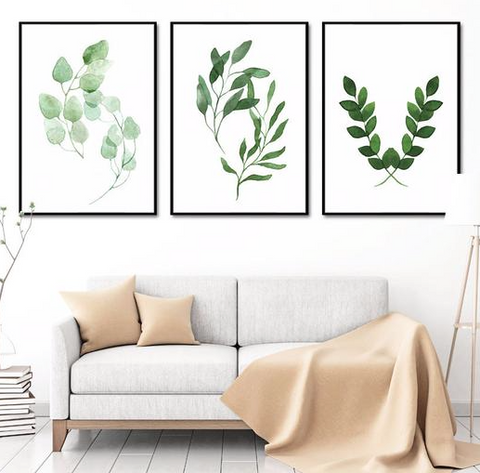 Nature inspired visuals - Nature inspired walls styles - Scandinavian