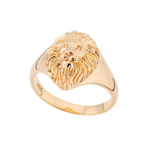 Lion Head Signet ring