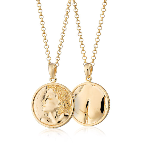 Heads or Tails double sided Coin Pendant 