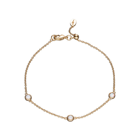 Opal Dot bracelet with slider bead