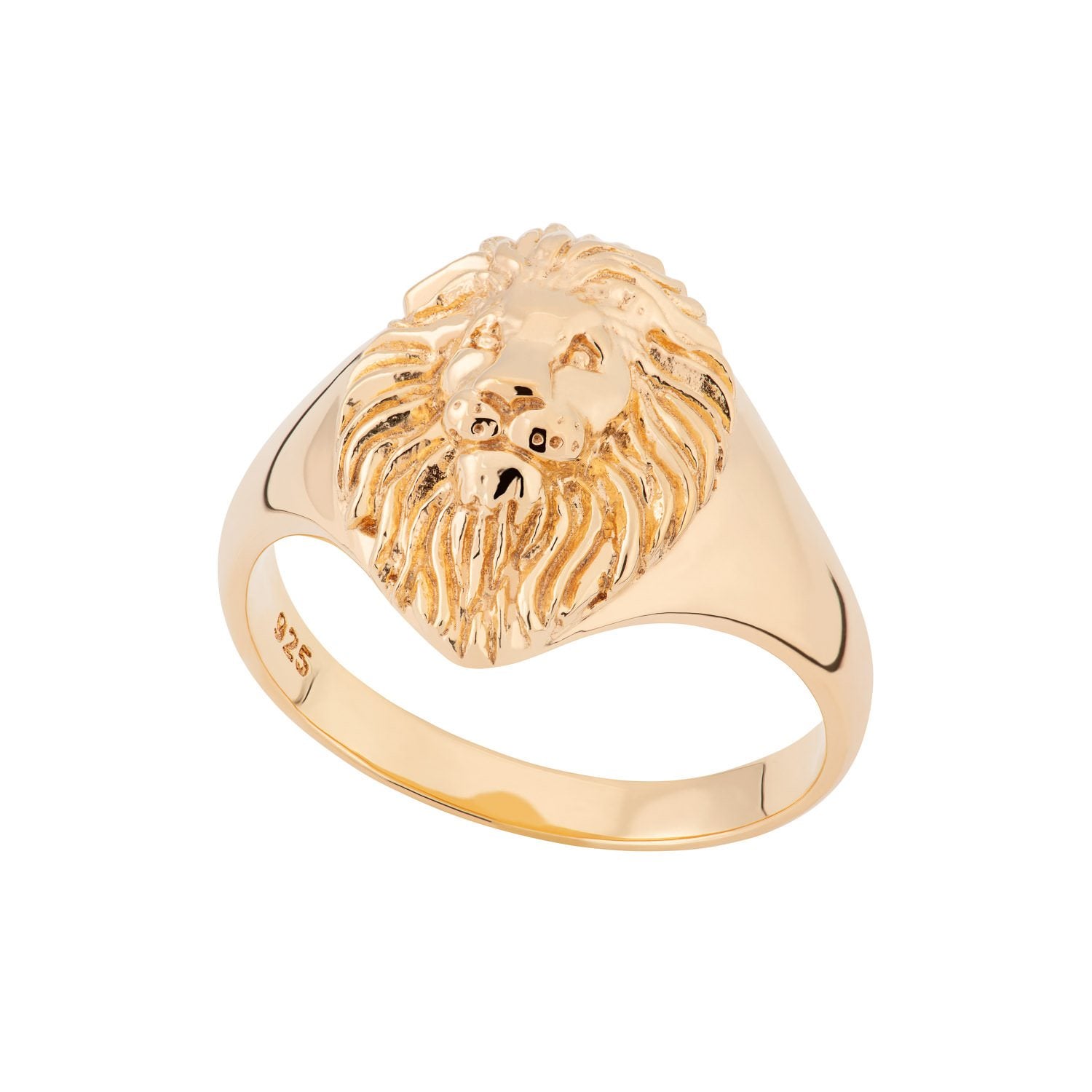 Lion Head Signet Ring