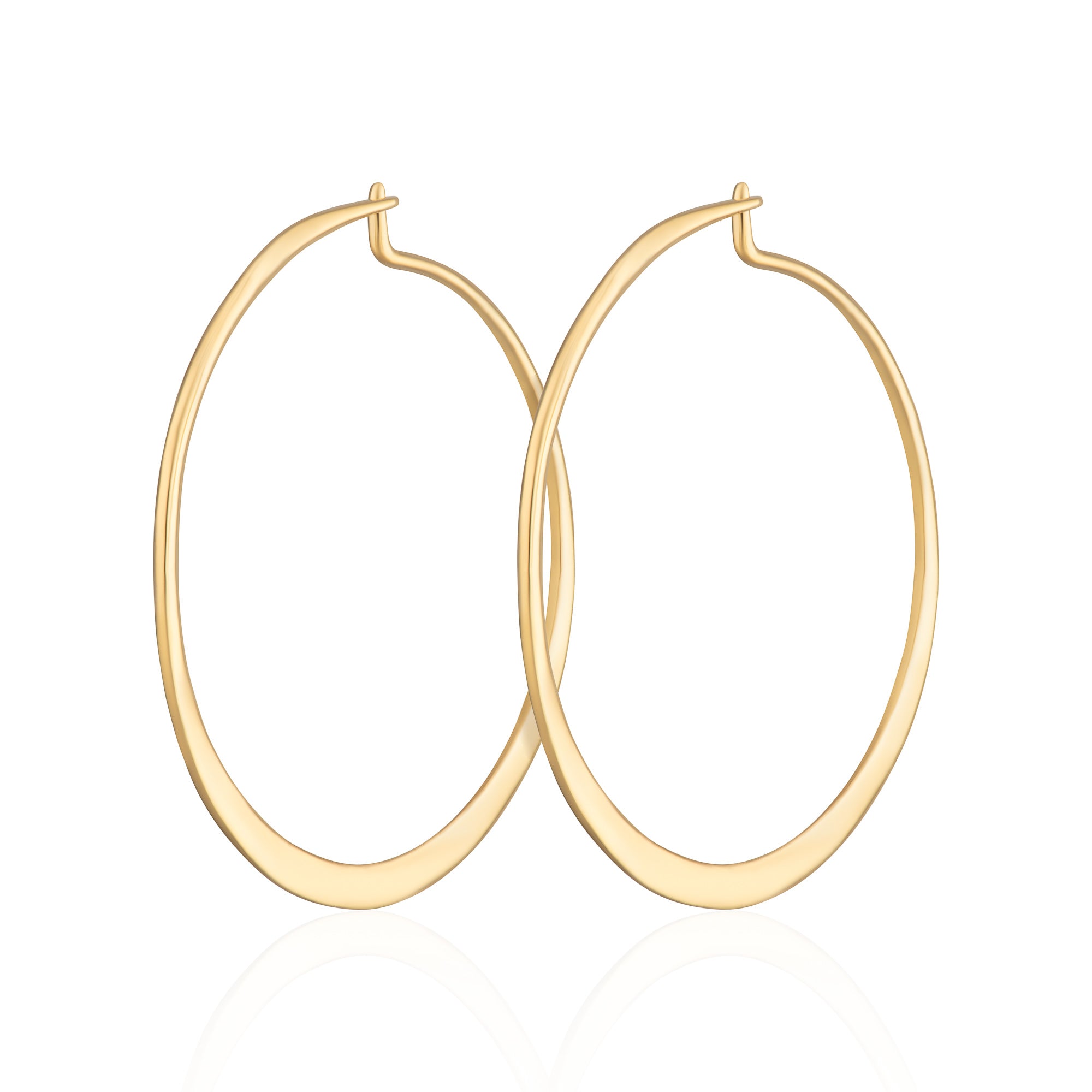 Flat Hoop Earrings