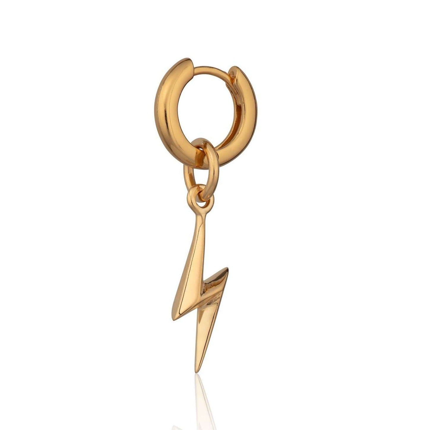 Lightning Bolt Huggie Single Earring