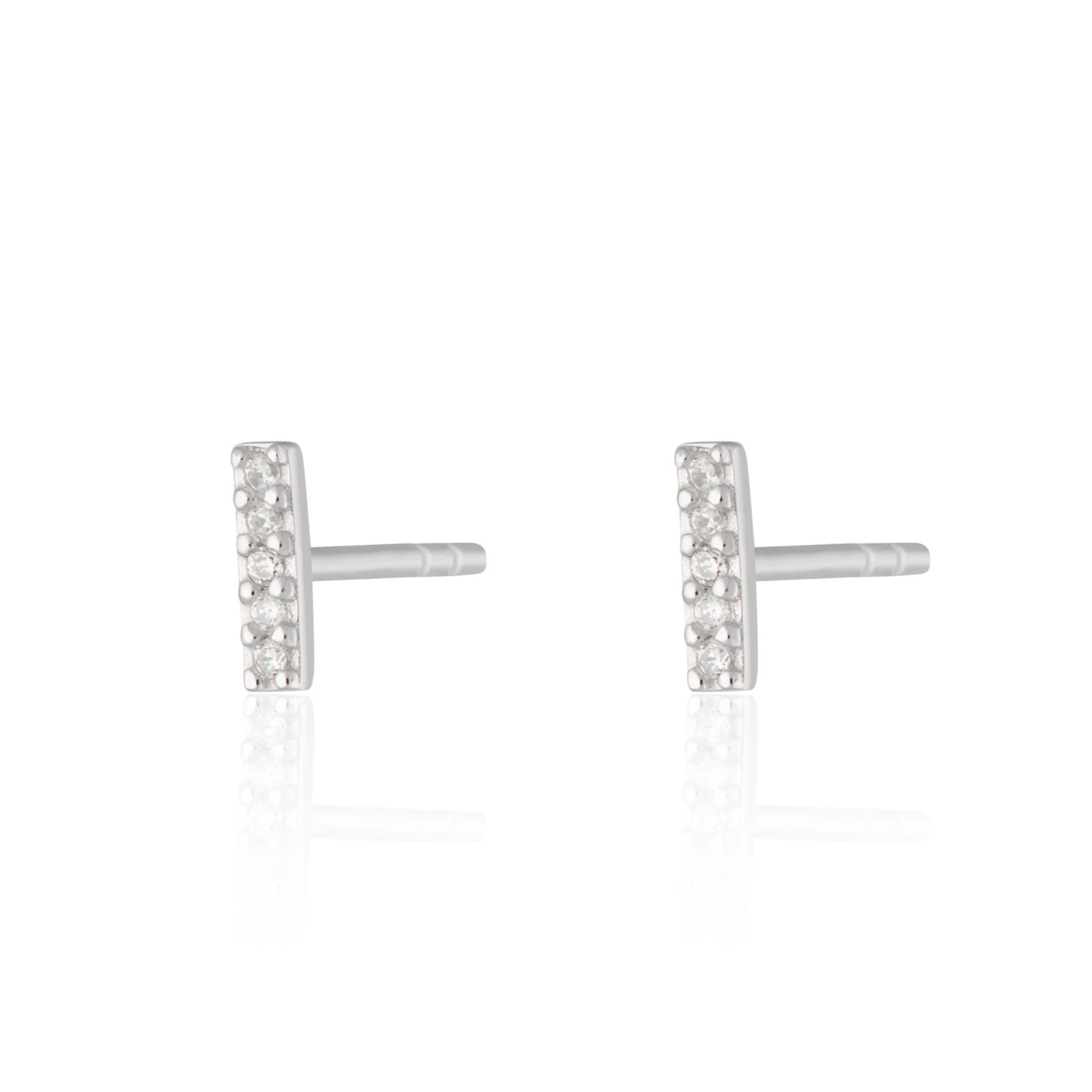 Sparkling Dash Stud Earrings