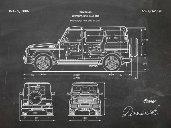 originálny_darček_na_vianoce_patent_obraz_obrazy_na_stenu_plátne_plátno_mercedes_G_G63