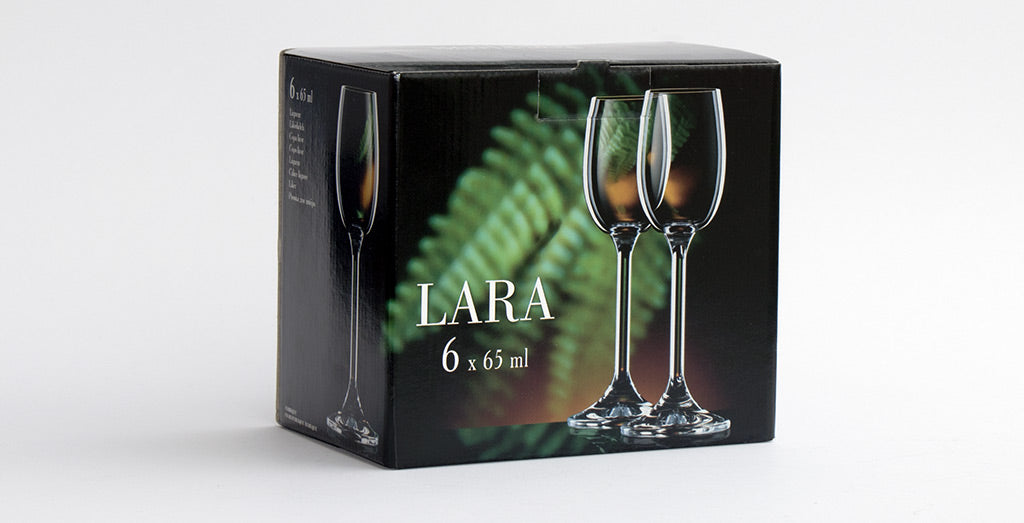 Lara liquor glass set box