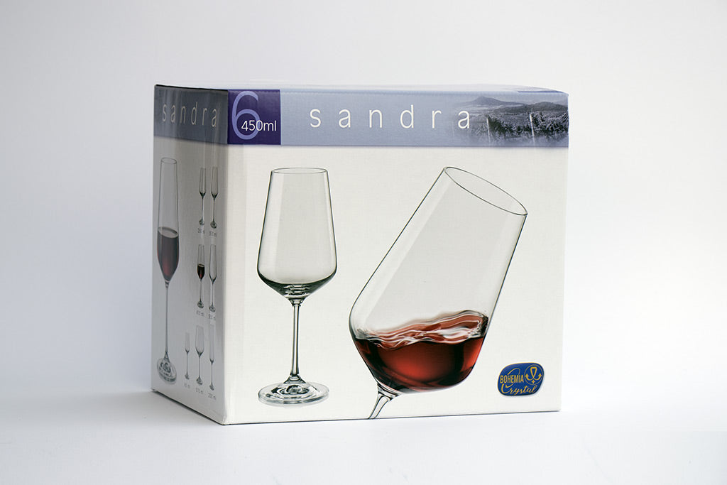 Sandra red wine glass box