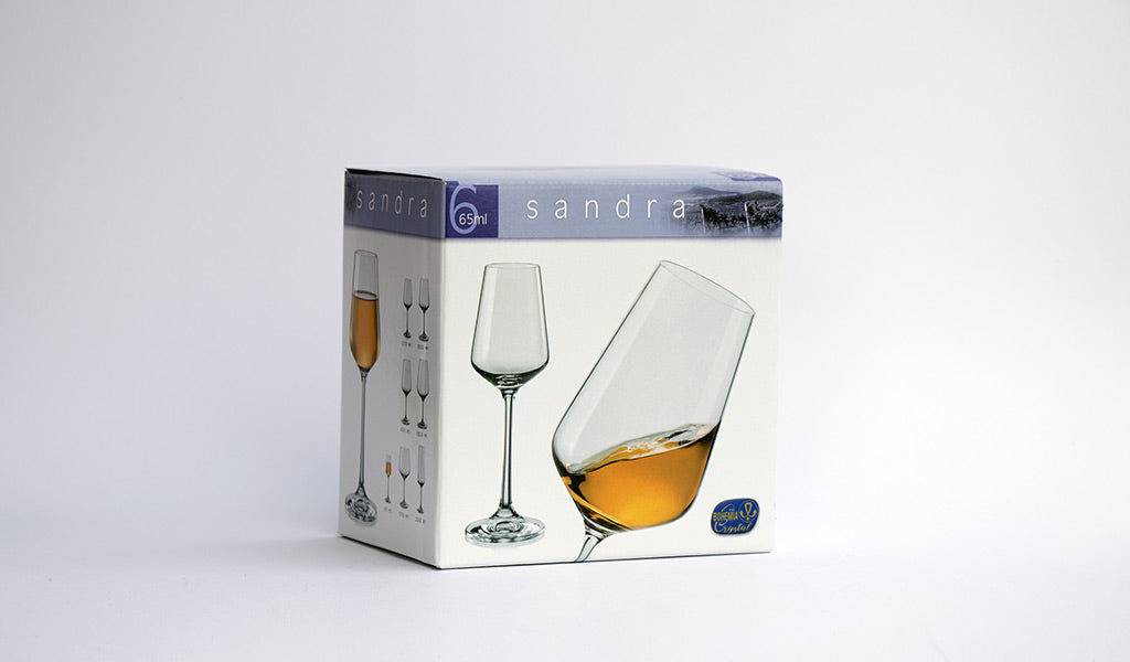 Sandra liquor glasses box