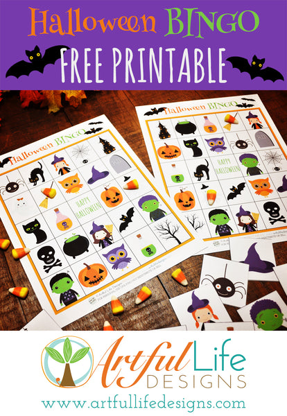 Artful Life Designs Free Halloween Bingo Printable