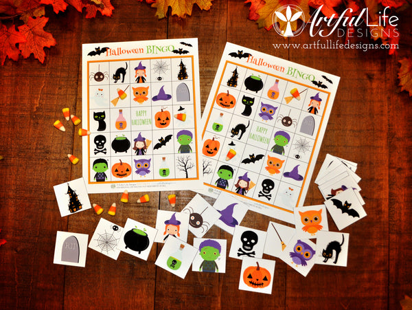 Artful Life Designs Free Halloween Bingo Printable Game