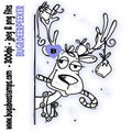Digi stamps Santa's Reindeer Peeker digital image from Bugaboo Stamps