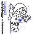 Digi stamps Santa Clause Peeker from Bugaboo Digi Stamps