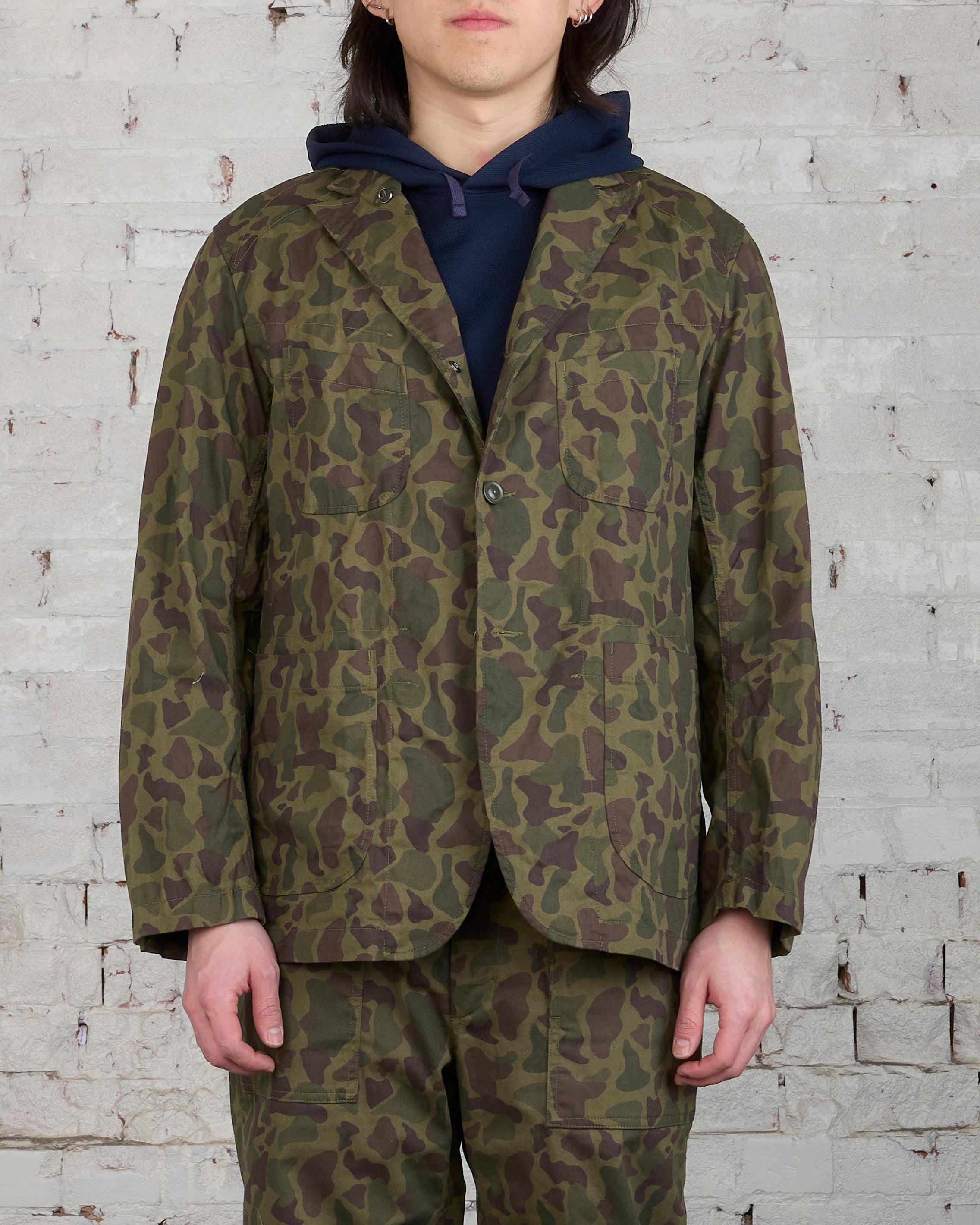 Engineered Garments Bedford Jacket Olive Camo Flat Twill – LESS 17