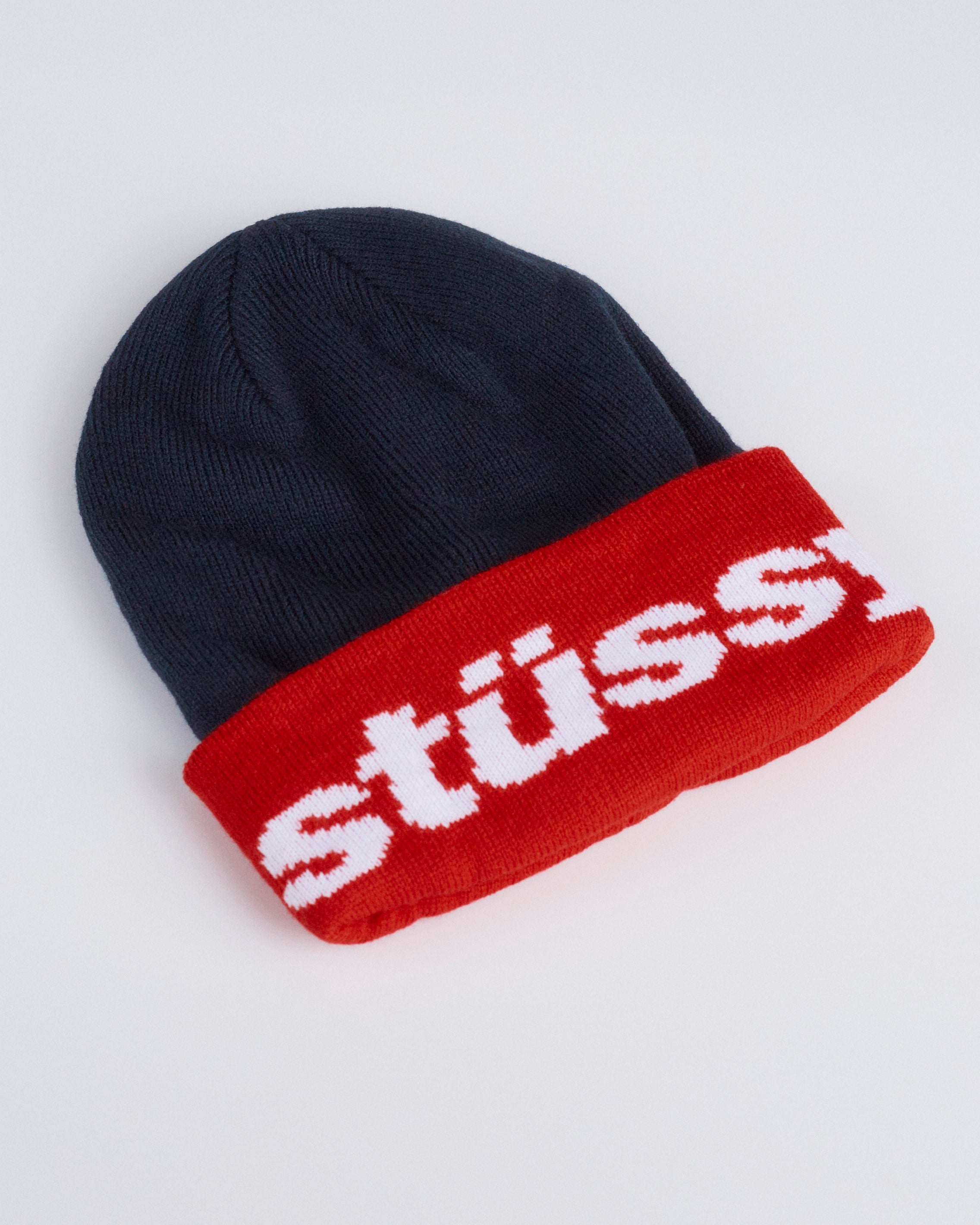 Stussy Helvetica Jacquard Beanieビーニー - ニットキャップ