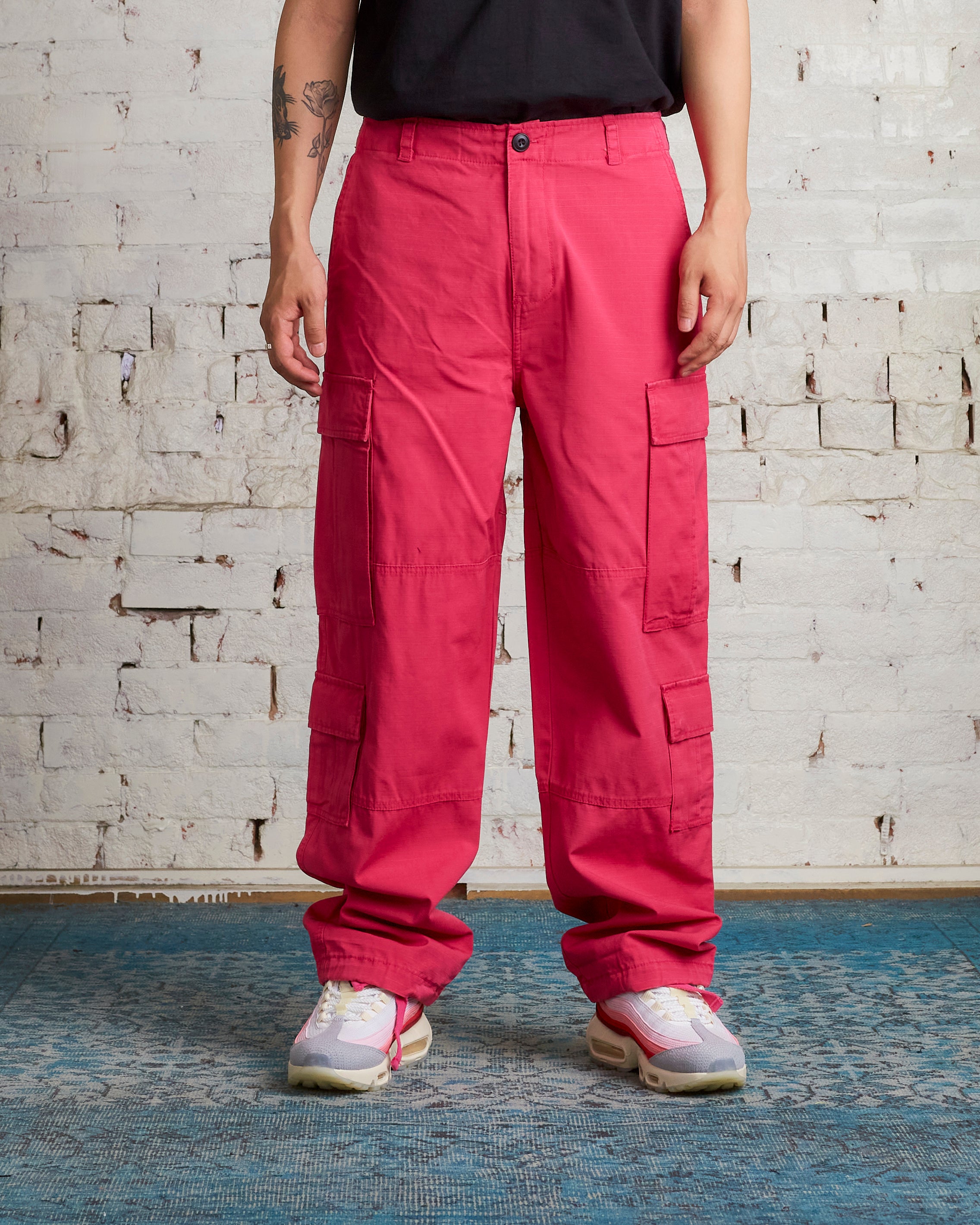 Stussy Ripstop Surplus Cargo Pant Magenta