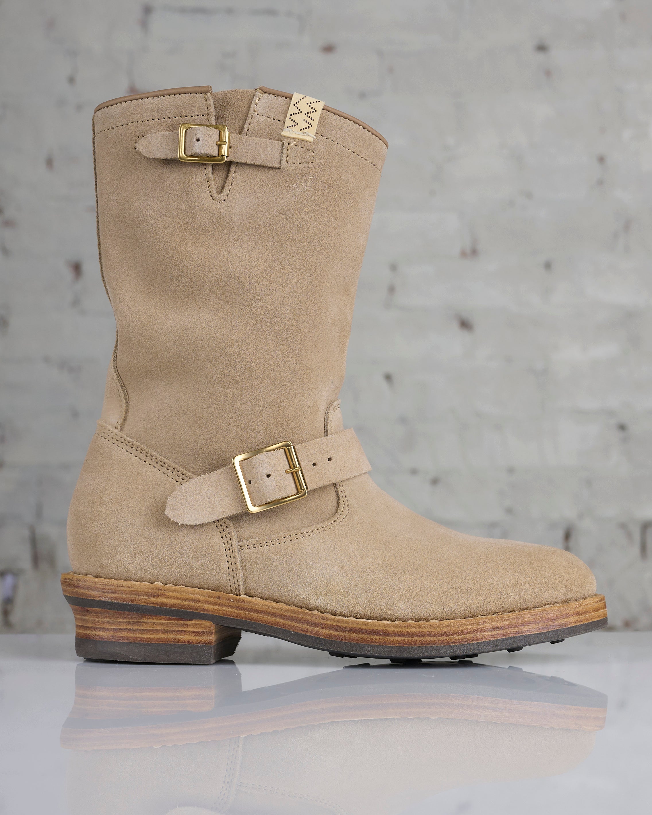 visvim T.W.O. Boot Folk Suede Sand