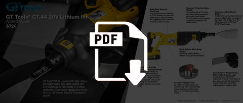 GT44 Reciprocating Auto Glass Cut Out Tool