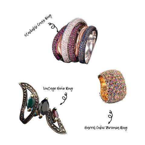 <img src=”nikouture fall collection rings.jpg” alt=”rhine stones and cubic zirconia rings”>