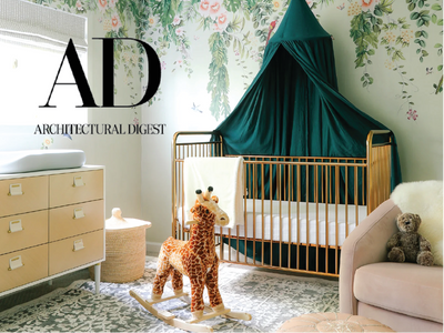 ARCHITECTURAL DIGEST: How a Dull Home Office Became a Dreamy Nursery image