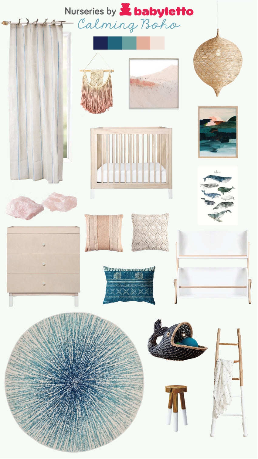 babyletto calming boho nursery