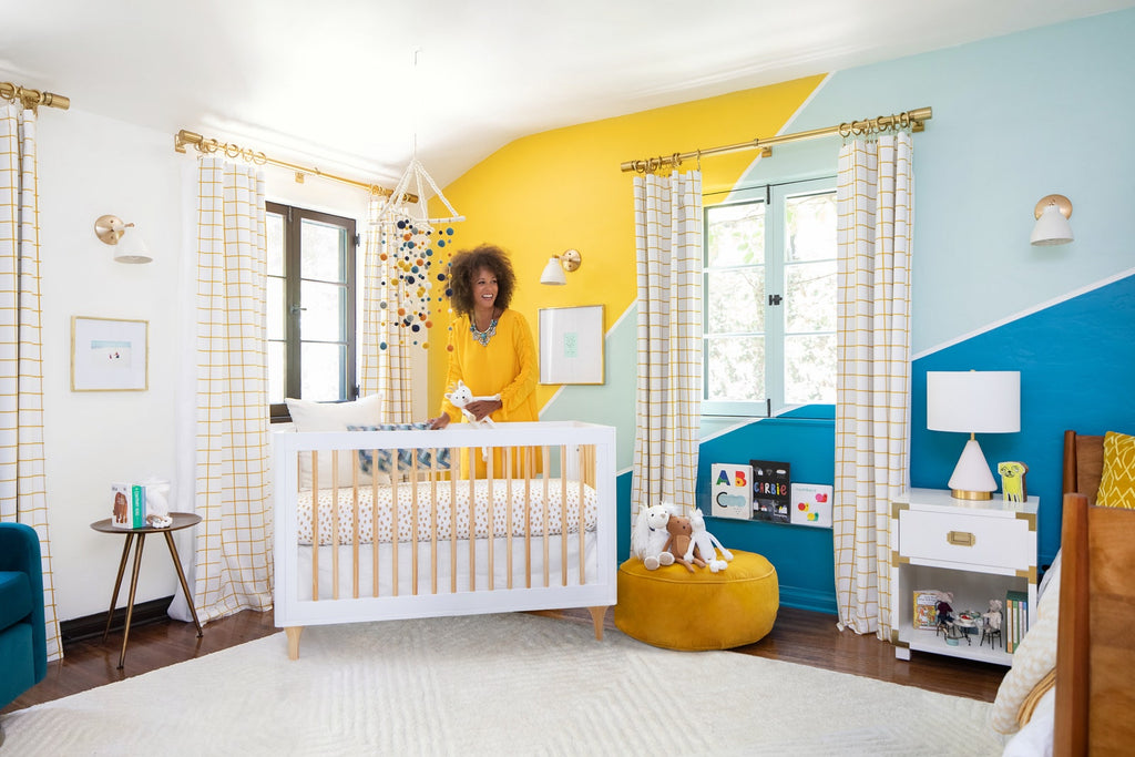 Jesse Tyler Ferguson - Lolly Crib - Nursery - Architectural Digest - ad.com