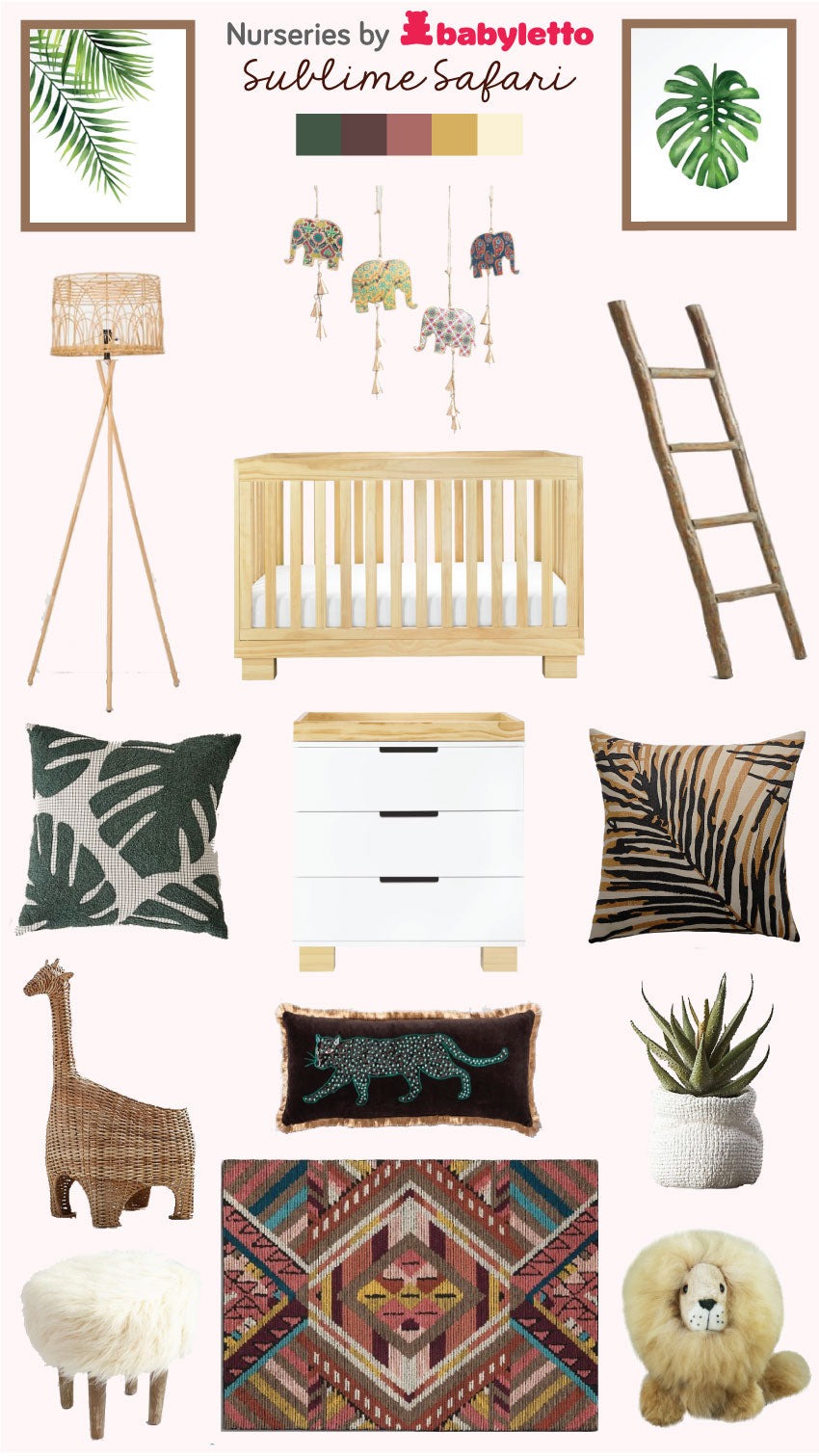 nursery styleboard babyletto sublime safari