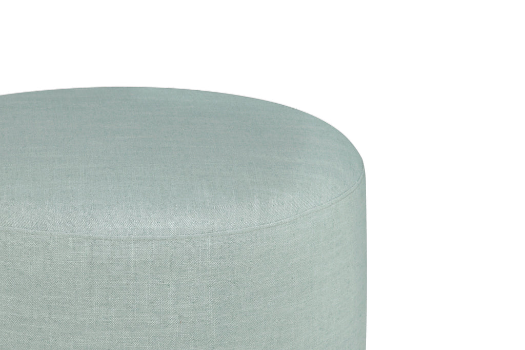 M10185SF,Tuba Gliding Ottoman in Seafoam Fabric