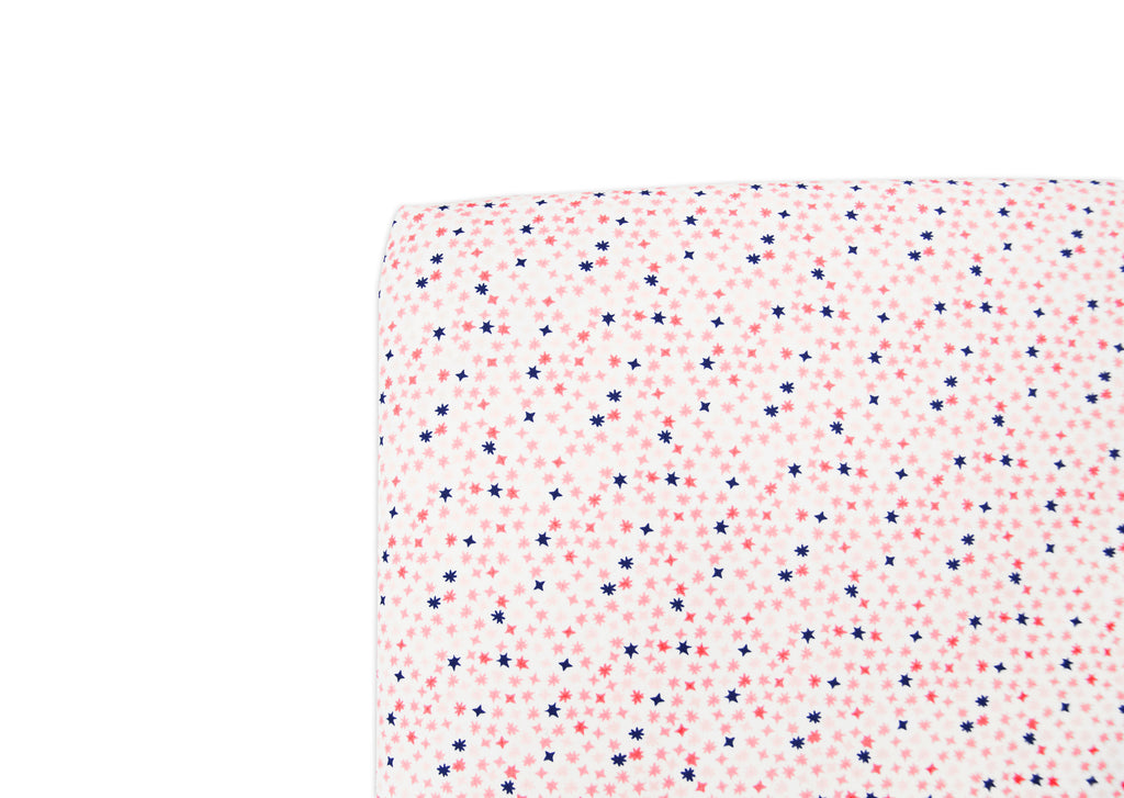 T8035,In Bloom Fitted Mini Crib Sheet 