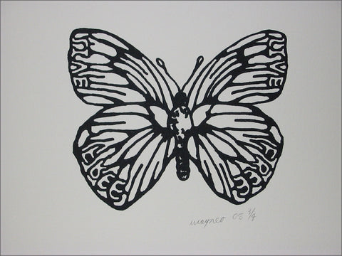 butterfly screen print