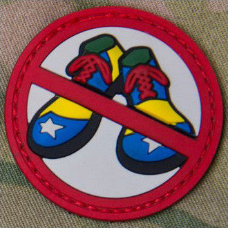 No Clown Shoes PVC Mil Spec Monkey MSM Morale Patch 