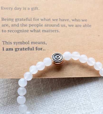 Gratitude Bracelet Gratitude Symbol Bracelet