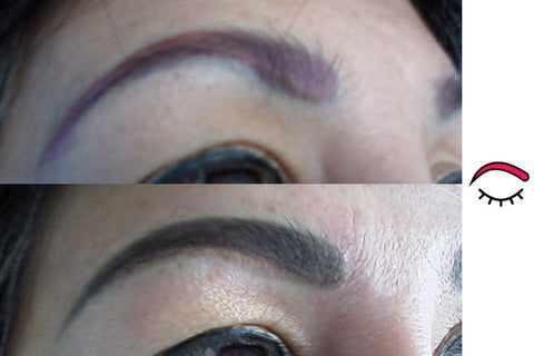 permanent makeup eyebrow correction