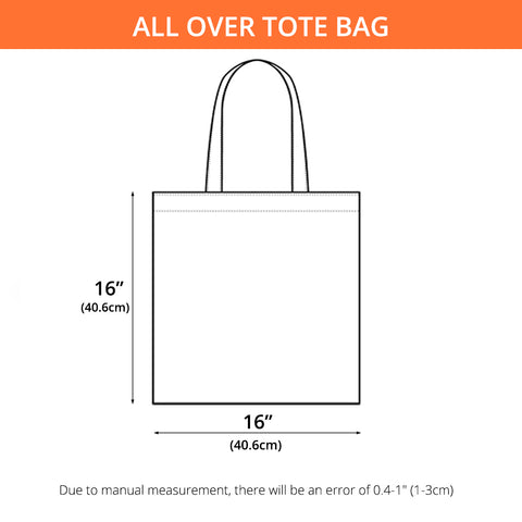 Size chart - All Over Tote Bag - BMGifts