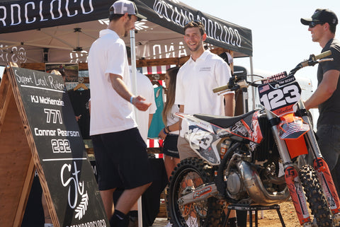 Hnagtown Mx 2017 Amateur Rider Tim Scott and Motocross Action Sports Booth