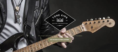 StandardCloCo Ambassador Stephan Hogan Tone King Cover Guitar Close up