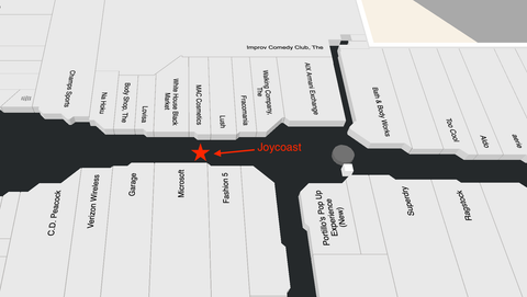 map of woodfield mall, joycoast kiosk
