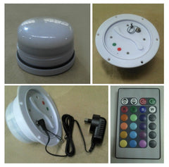 Led light with charger and remote