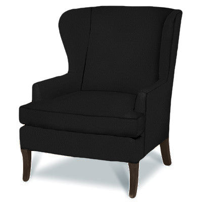 Kravet Gail Chair In Black Suede