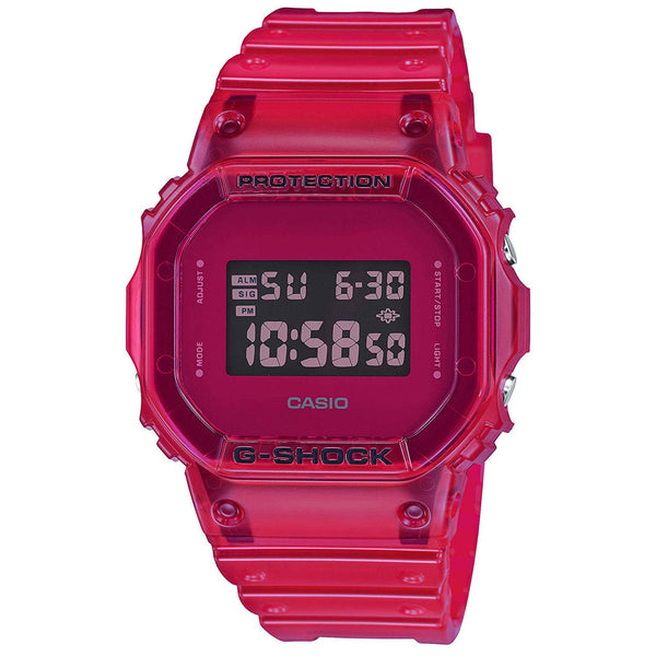 Casio G-Shock 90'S COLOR SKELETON Series Red Digital Mens Watch DW5600SB-4