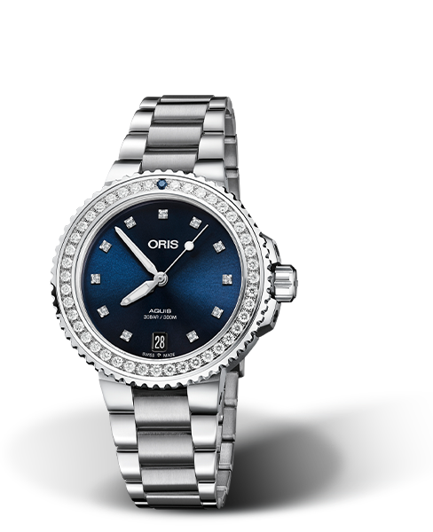 ORIS AQUIS DATE DIAMONDS 01 733 7731 4995-07 8 18 05P