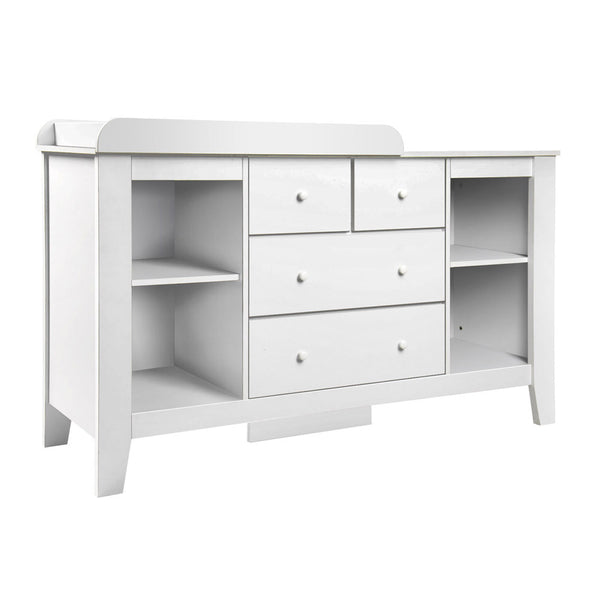 Drawer Baby Chest Change Table Dresser Cabinet White Jvees
