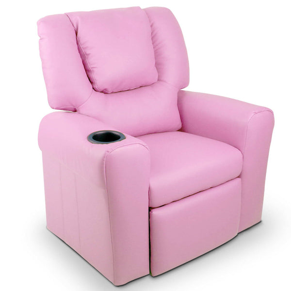 kids recliner pink