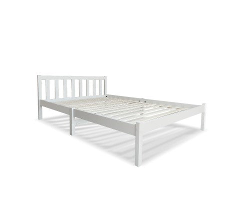 white king single bed frame